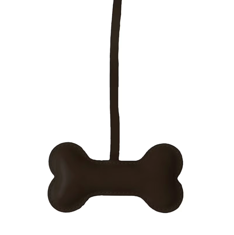 Italian Calfskin Bone Keychain